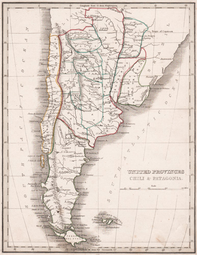 United Provinces Chili [Chile] & Patagonia 1838